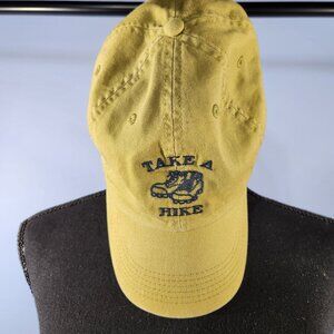 Life Is Good "Take a Hike" Hat Lime Green 100% Cotton adj. buckle breathable